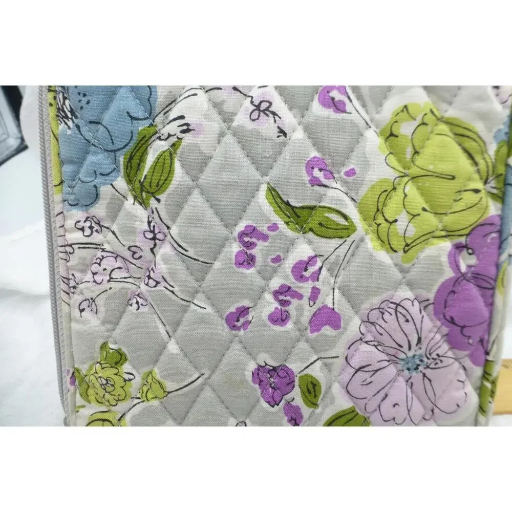 VERA BRADLEY Tablet Case Quilted Floral Green Gray Purple Padded Cover10x7 C5